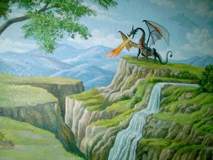 Dragon Mural for kids, by Mural Mural On The Wall, Inc.