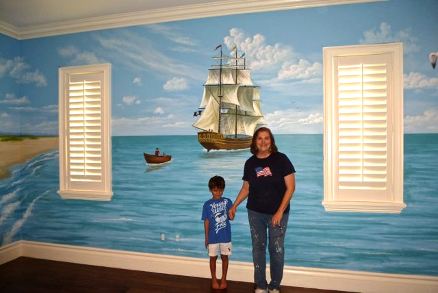 Pirate Ship Mural, Children's Murals, Mural Mural On The Wall, Inc.