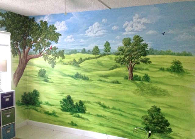 Rolling Hills Mural, Mural Mural On The Wall Inc.