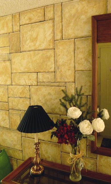 Faux Finish: Stone Wall Effect, Mural Mural On The Wall Inc.