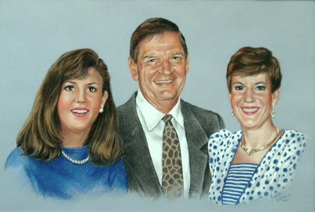 Family Portrait in Pastel, Mural Mural On The Wall Inc.