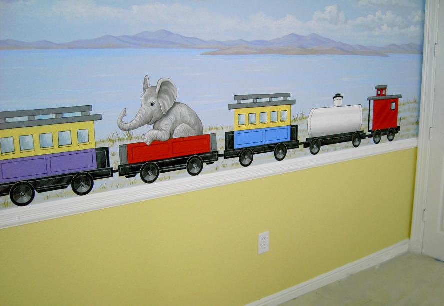 Murals for Children, Train mural