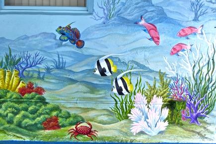 Fish Under the Sea Mural, Mural Mural On The Wall Inc.