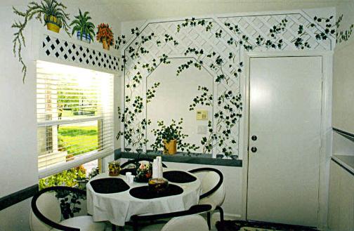 Decorative trellis design with vines by Mural lMural On The Wall, Inc.
