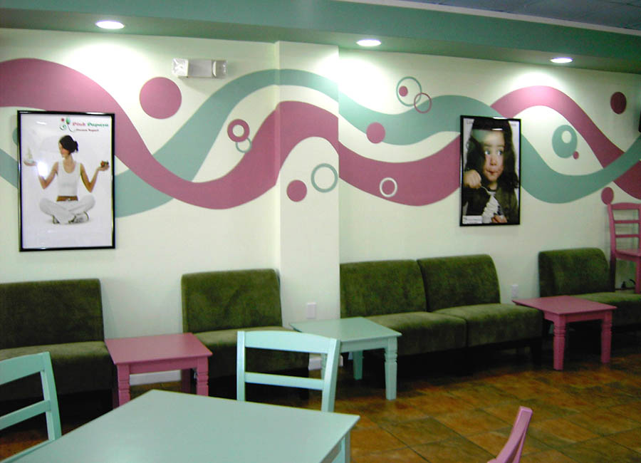 Restauran Mural, Graphic Design Mural