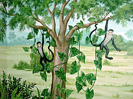 Monkeys in a Tree Mural by Mural Mural On The Wall, Inc.
