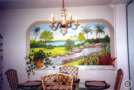 Trompe L'Oeil Window -  Mural Mural On The Wall, Inc.